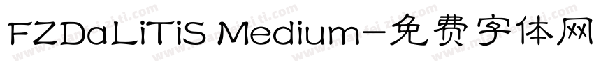 FZDaLiTiS Medium字体转换